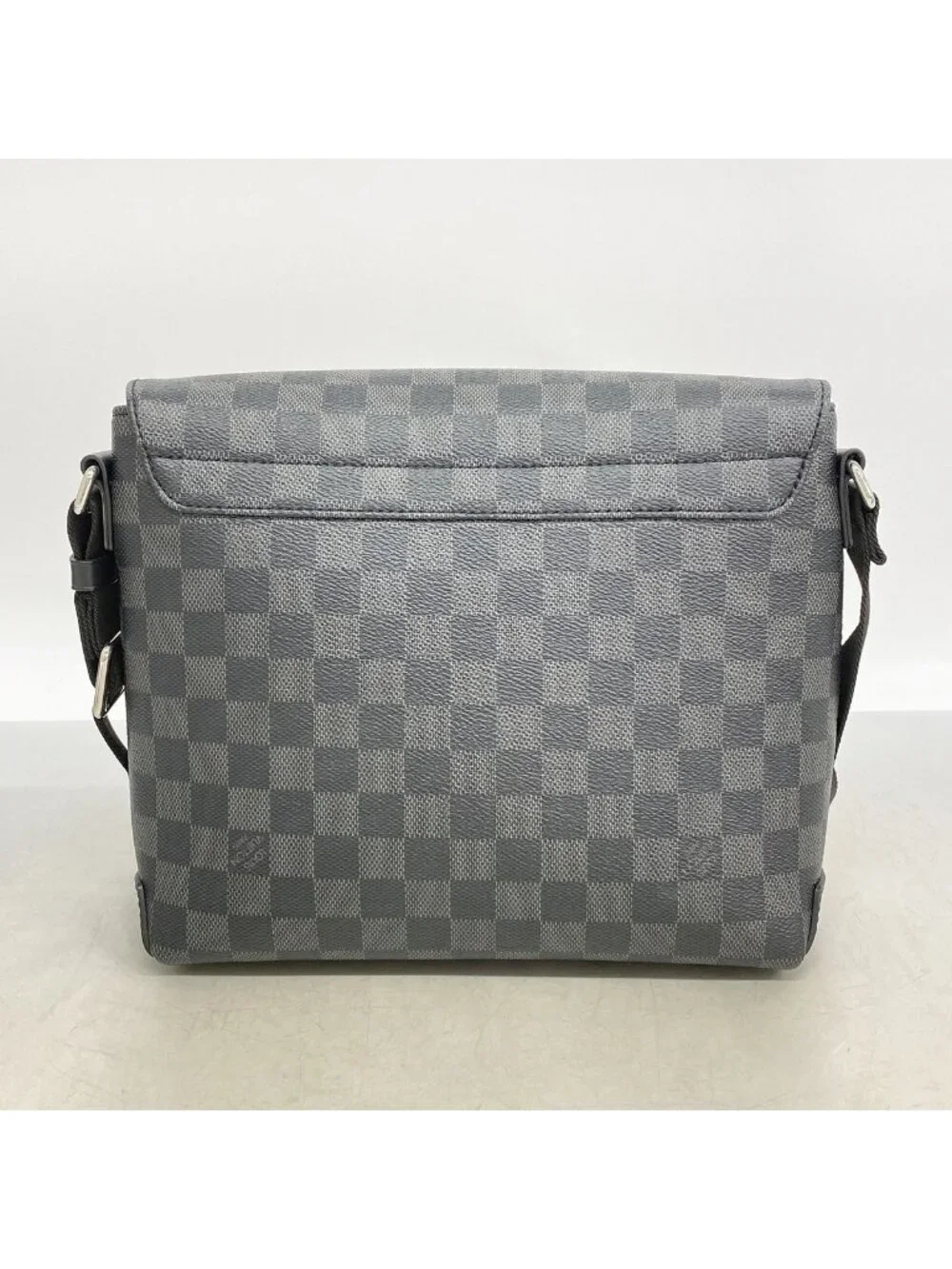 Louis Vuitton Shoulder Bag Damier Graphite District PM Black Gray